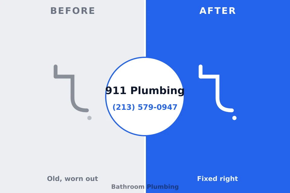 Before and after: plumbing repair Indian Hills, NV